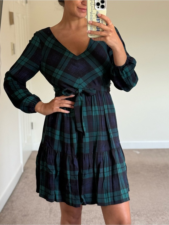J. Crew Dresses & Skirts - Jcrew plaid green dress size 6